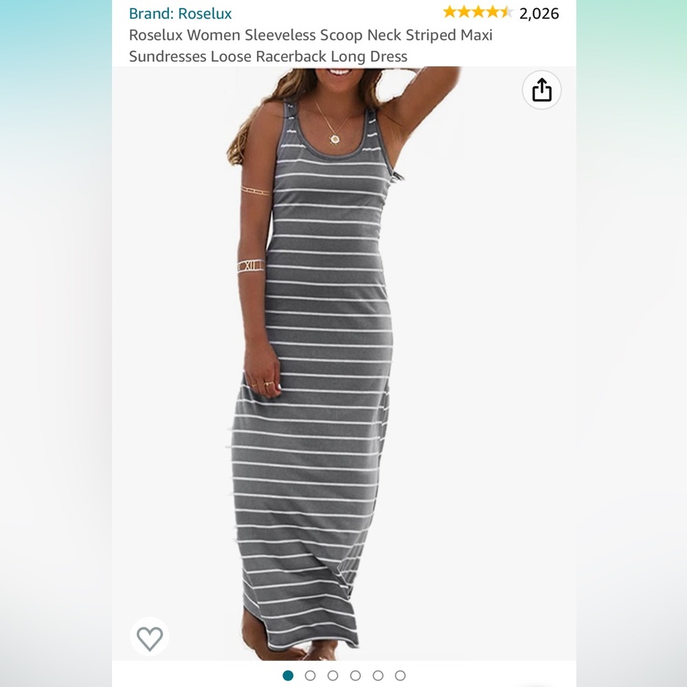 Striped Sleeveless Dress